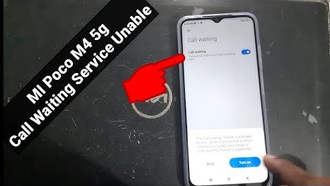 Xiaomi Poco M4 5g Call Waiting Setting || Poco M4 5g call Waiting Service Activate Setting