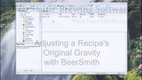 Adjusting Original Gravity of a Beer Recipe in BeerSmith