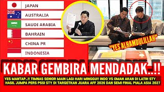 Download Lagu TIMNAS SENIOR MAIN LAGI HARI MINGGU!! INDO VS OMAN DI GELAR ~ PSSI REKRUT STY LAGI ~ BERITA TIMNAS MP3