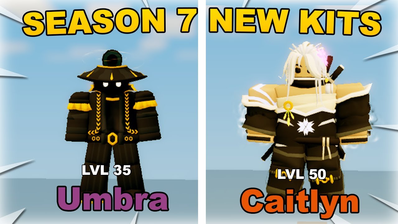 Season 7 Battle Pass NEW KITS Umbra & Caitlyn kits in Roblox Bedwars