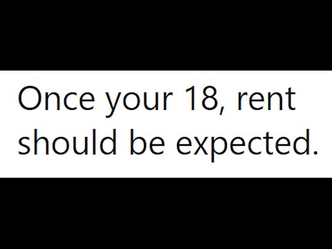 Parents Are Charging Rent Now..