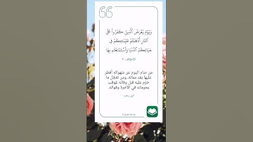 سورة الأحقاف أية (٢٠)
