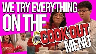We try EVERYTHING on the COOKOUT menu!!