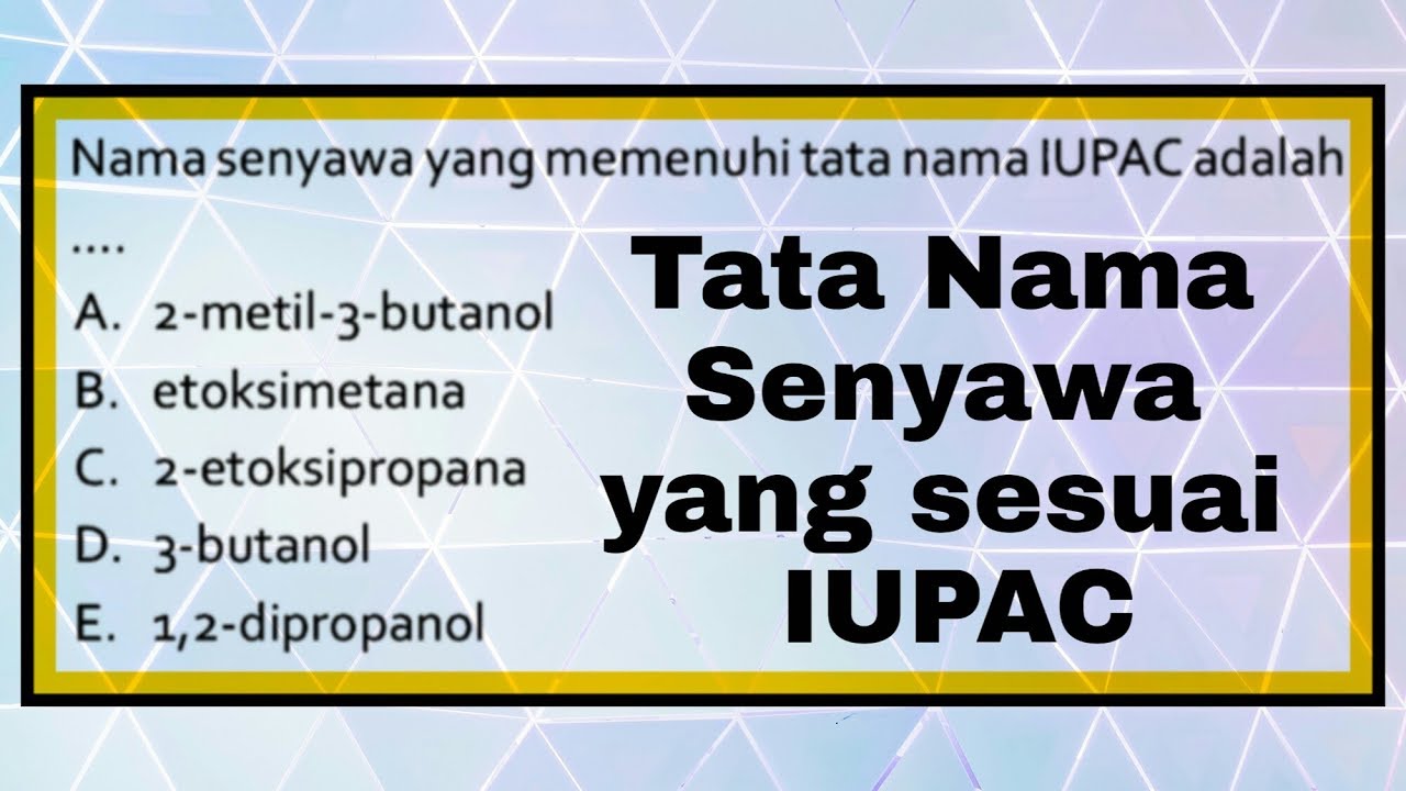 Nama yang memenuhi aturan tata nama alkana adalah