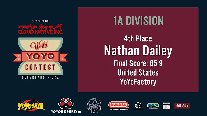 2019World Final 1A 04 Nathan Dailey WORLD YOYO CON...