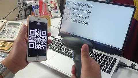 ทดสอบอ่านบาร์โค้ดผ่านหน้าจอ ด้วยเครื่องอ่านบาร์โค้ดไร้สาย NITA 3208R