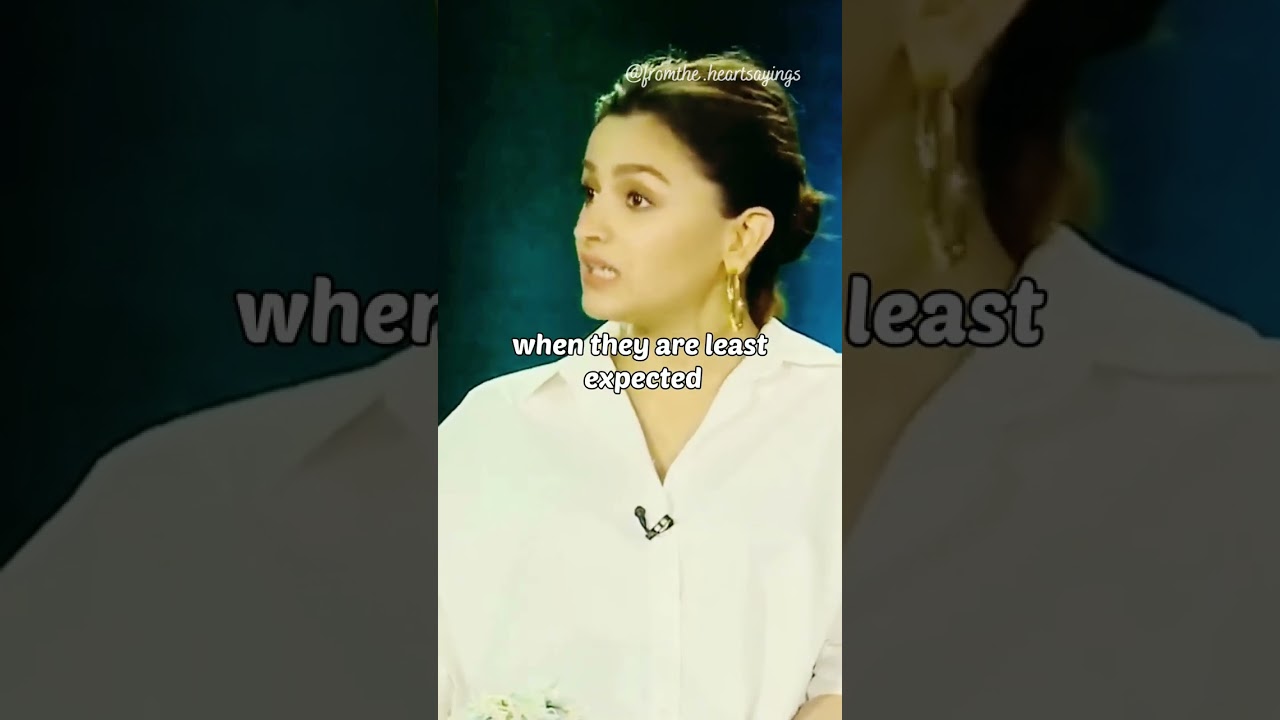 Everything happens for a reason | Alia Bhatt 