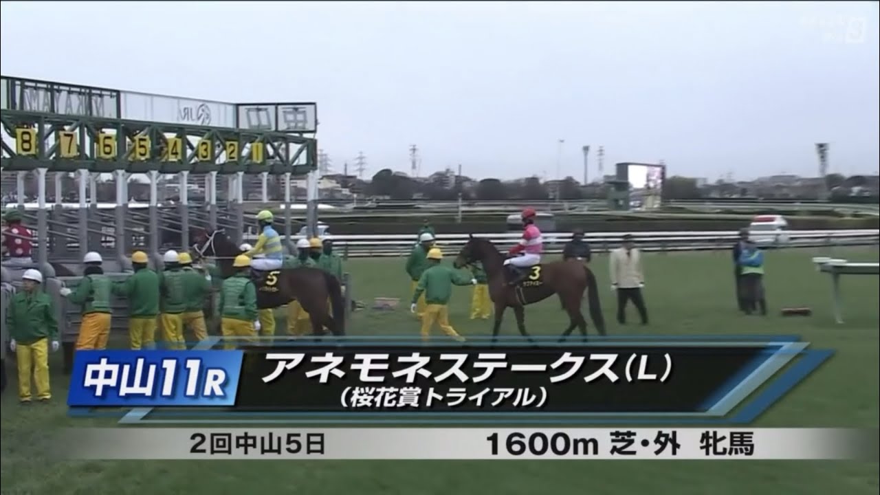 中山11R アネモネステークス（L） 〈桜花賞トライアル〉 - YouTube