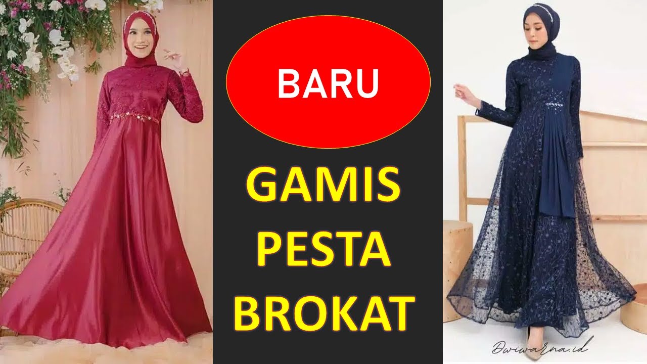 Model gaun brokat mewah terbaru 2021