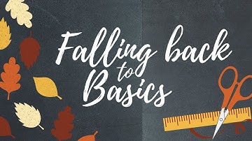 New Scrapbooking Series Announcement! // Falling Back to Basics!