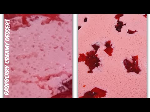Video: Creamy Dessert With Raspberries
