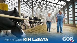 Sen. LaSata visits Shuler Dairy Farms in Baroda