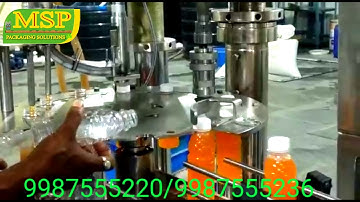 Automatic juice/soda filling and capping and sleeve shrinking machine for all hot juices