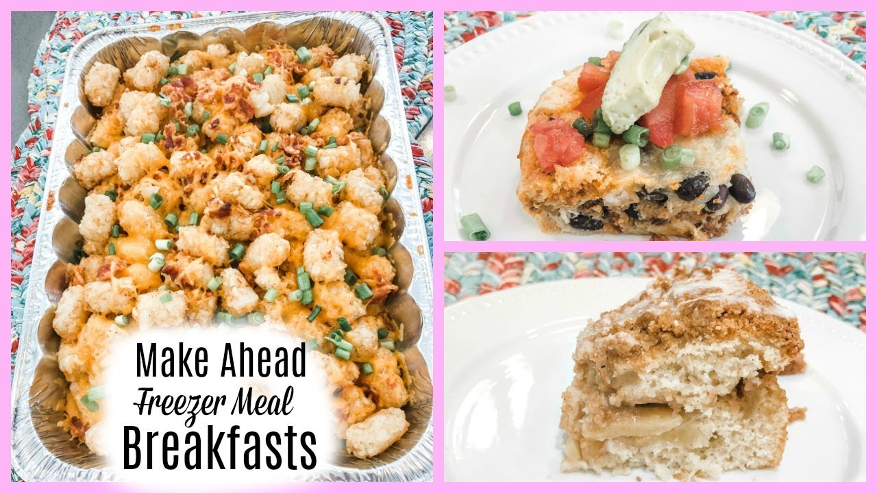 Breakfast Make Ahead Freezer Meals- Perfect For Busy Mornings! - YouTube