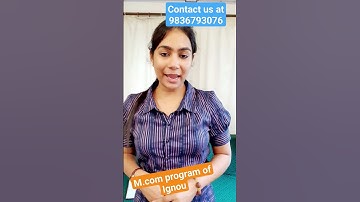 Course launched for M.com Program of Ignou #exam #preparation #study #competitive #shorts #ignou
