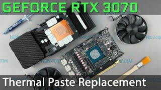 GeForce RTX 3070 Disassembly, fan cleaning and thermal paste replacement GeForce RTX 3070 Disassembly, fan cleaning and thermal paste replacement