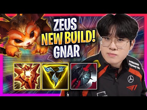 ZEUS TRIES NEW GNAR BUILD! - T1 Zeus Plays Gnar TOP vs K'sante! | Season 2024
