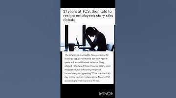 #TCS employee asked to resign 😢 #corporate #itindustry #softwareengineer #microsoft #oracle #layoffs