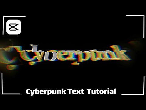 Cyberpunk Glitch text Tutorial on CapCut Pro | AMV CapCut Tutorial