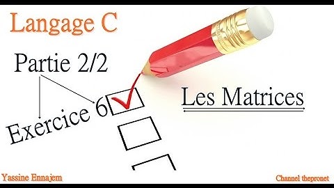 Matrice en C : exercice 6 (Transposition d