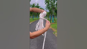 The Better Way to Coil Rope  #lifeskills  #knots