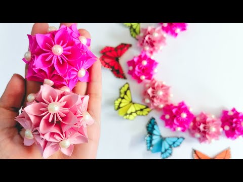 वीडियो: सुंदर कागज शिल्प: फूल और फूलों की सजावट
