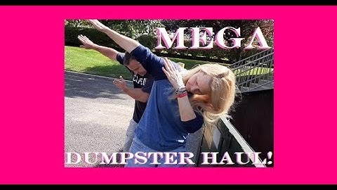 MASSIVE MEGA DUMPSTER HAUL! DUMPSTER DIVING FOR FREE FOOD AND MORE AT OUR FAVORITE LITTLE ALDI!