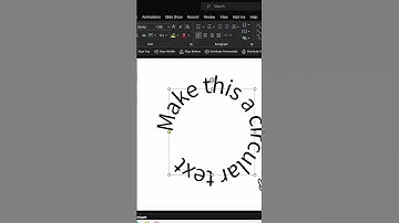How to write curved text in #PowerPoint  #ramgopalppt