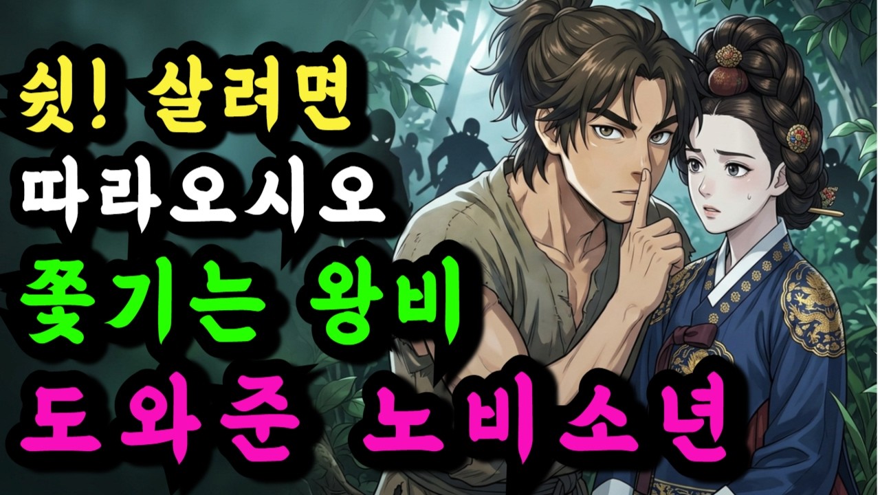 쉿, 살고싶으면 입닫고 따라오세요 왕비에게 명령한 노비소년 , 그 둘의 운명은 야담옛날이야기오디오북수면동화전설민담복덩이야담