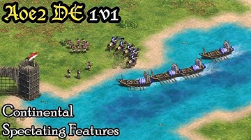 Aoe2 DE: 1v1 on Continental - Trying Out Recorded Games and Spectating