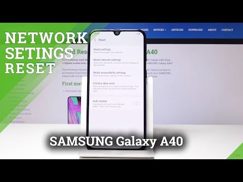 How to Reset Network Settings in SAMSUNG Galaxy A40 - Reset Wi-Fi