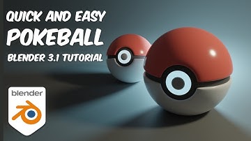 Pokeball in Blender- 3D Modelling & Rendering tutorial - Beginner