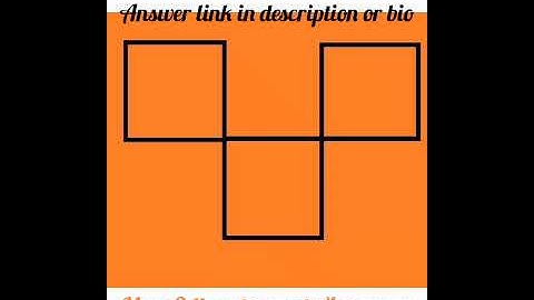 move 2 lines to create 4 squares #shorts