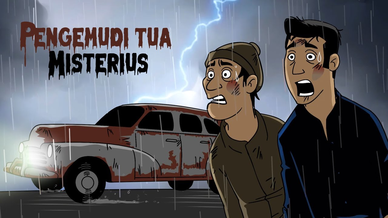 Ditolong Pengemudi Mobil Tua Misterius - Kartun Horor