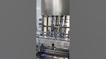 Full-automatic four-head servo filling, capping, sealing and sealing production line.