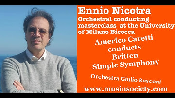 Orchestral conducting masterclass. Learn conducting with Ennio Nicotra