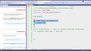 01.7 C++ preprocessor, compiler, and linker