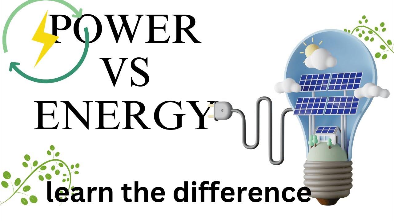 Difference between power and energy YouTube