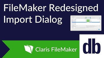 FileMaker Redesigned Import Dialog