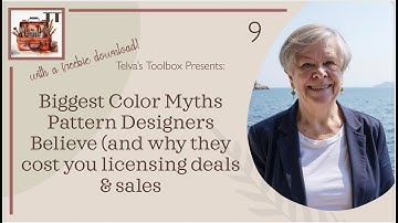 Video 9 Biggest Colors Myths for Surface Pattern Designers
