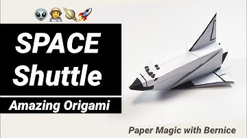 Paper Folding Space Shuttle 🚀 | Origami Spaceship | How to make a paper Space Shuttle