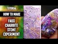 Experiments with Charoite Stone Imitation. Faux Gemstones