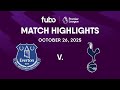 Everton FC Vs Tottenham Hotspur PREMIER LEAGUE HIGHLIGHTS Week 9 Fubo Canada
