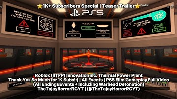 Roblox (IITPP) Innovation inc. Thermal Power Plant | 1K Subscribers Special (⭐Teaser Trailer⭐)