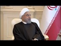 Azərbaycan Prezidenti İlham Əliyev İran Prezidenti Həsən Ruhani ilə görüşüb