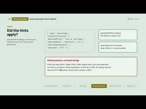 Verifying Query Hint Execution #microsoftai