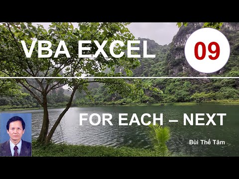 VBA EXCEL – Bài 9. Cấu trúc lặp For Each – Bui The Tam