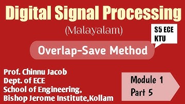 Module 1|Part 5|Digital Signal Processing|Filtering of long sequences : Overlap Save Method|KTU