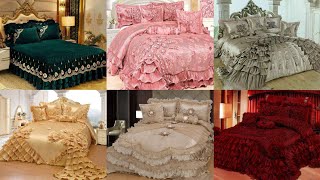 Bridal Bedsheets embroidered bedsheets luxurious bedsheets romantic room decor for wedding