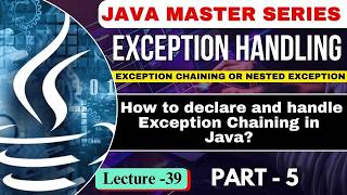Celebrity #39 Exception Handling in Java | How to declare & Handle Exception Chaining in Java? | Tpoint Tech Profile